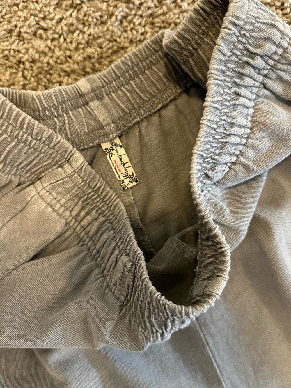 Free People Wait A Minute Wide-Leg Lounge Pants — Gray - Picture 5 of 5